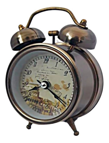 Reloj Grande Despertador Clasico Vintage Doble Campana Reloj