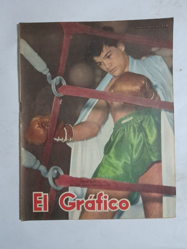 El Grafico 1762.oscar Pita Boxeo,lausse Vs Frontado.año 1953