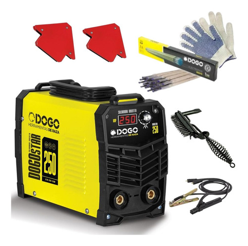 Soldadora Dogo Star 250 Inverter Mma Igbt + Combo + Piqueta