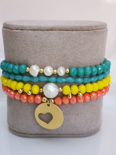 Pulsera 4 Hilos Corazón (m: 01pm)