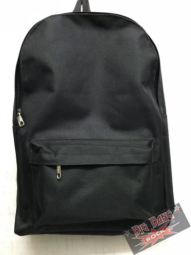 Mochila Negra Lisa ( Eshop Big Bang Rock)