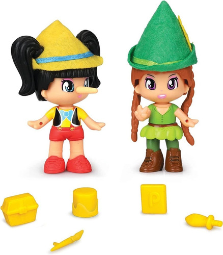 Muñeca Pinypon Personajes De Cuento X2 Figuras Original 