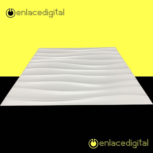 Imagen 6 de 7 de Panel Decorativo 3d Pvc Interior Exterior Blanco 107