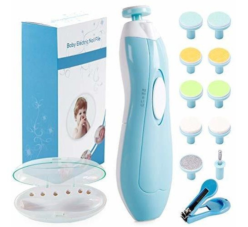 Kit Para Bebe Corta Uñas 12 Piezas Consevisen Blanco/azul