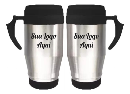 Caneca Aluminio Termica Premium - Personalizada