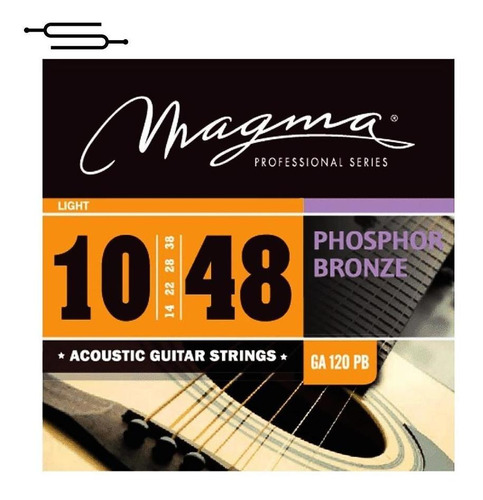 Cuerdas Guitarra Acustica Magma Encordado Bronce Phosfor 010