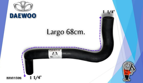 Manguera De Radiador Inferior De Daewoo Tacuma 2.0 4l