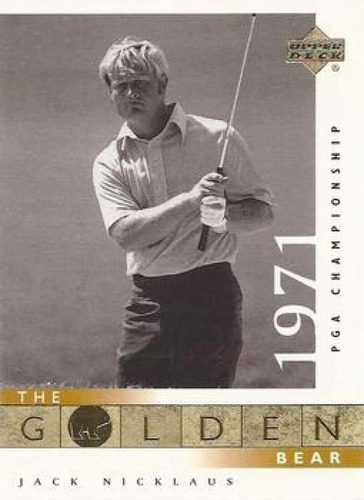 Tarjeta Upper Deck Golf 114 Jack Nicklaus Golden Bear De 200