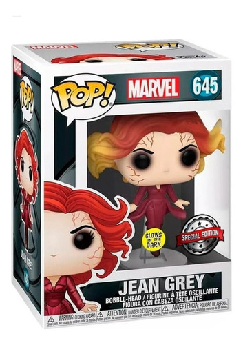 Jean Grey Marvel Funko Pop Glow Brilla Exc #645 Collectoys 