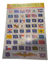 Comprar 50 Estampillas Banderas De Estado De Los Estados Unidos 1966