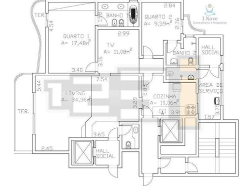 Imagem 4 de 30 de Moema Com Amplo Living Em Desnível - Ap0328