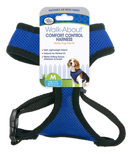 Comfort Control - Arnés Para Perro, Color Azul, Mediano