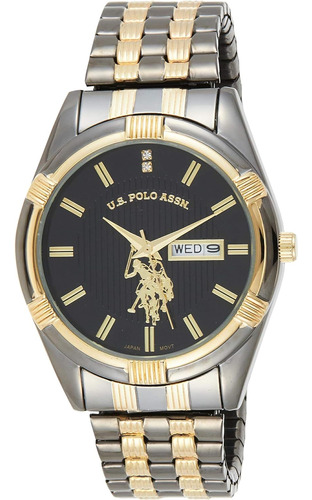 U.s. Polo Assn. Classic Men's Usc80047 Two-tone Watch Bla...