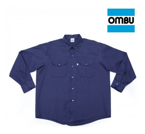 Imagen 2 de 5 de Camisa De Trabajo Ombu Original Tela Grafa - Talle 38 Al 48