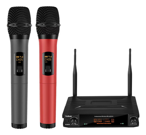 Sistema De Micrófono Inalámbrico Dual Uhf Inalámbrico Para K