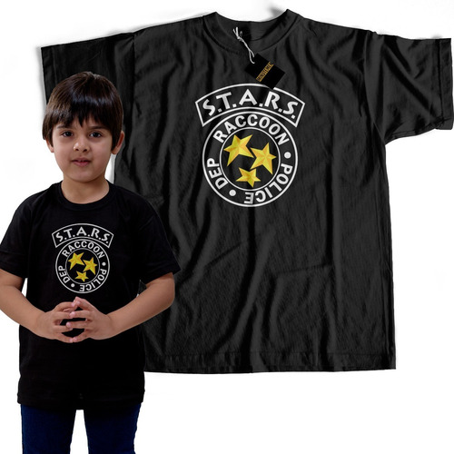 Remera De Chicos/as - Resident Evil Star - Dia Del Niño/niña