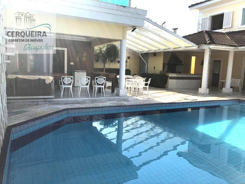 Casa Com 5 Dormitórios À Venda, 450 M² Por R$ 1.600.000 - Acapulco - Guarujá/sp - Ca0555