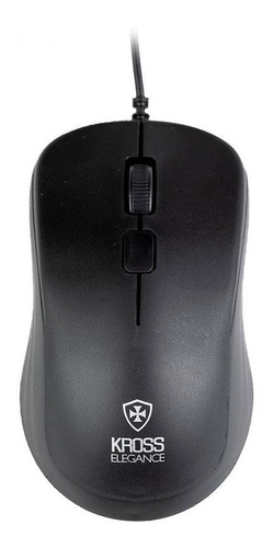 Mouse Óptico Usb Kross Elegance 1000dpi Ke-m095 - Preto