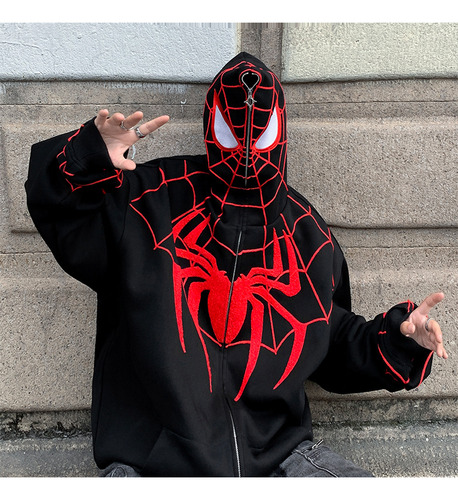 Sudadera Spiderman, Sudadera Para Hombre Y Mujer, Máscara Ne