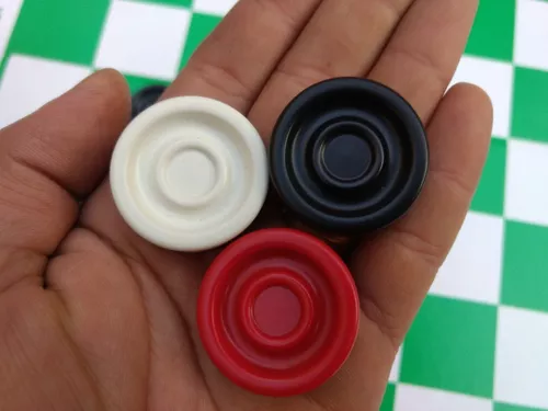 Peças Passarote Oficial Para Jogo De Damas Profission 33 Mm