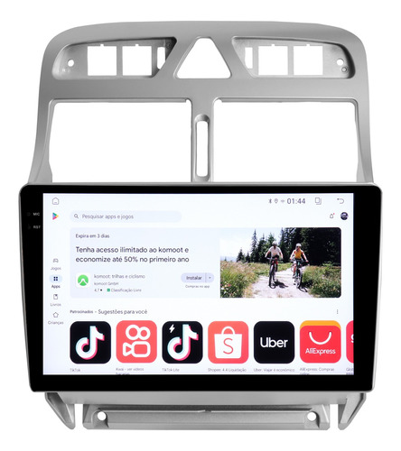Kit Multimidia Peugeot 307 Carplay Android 13 Wifi 64gb 9pol
