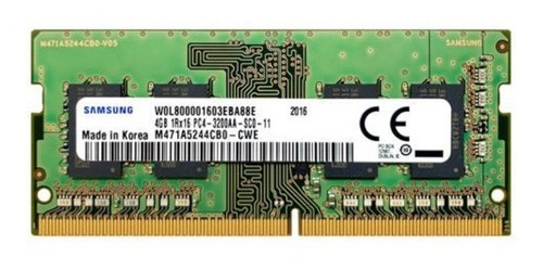 Memoria Ram Samsung Ddr4 3200mhz 1rx16 4gb  Para Notebook 