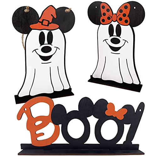 Halloween Mouse Decoraciones,halloween Madera Letrero 9r3fe