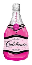 Comprar Globo Botella Champaña Rosada Set X5 Bombas Celebrar 100cm 