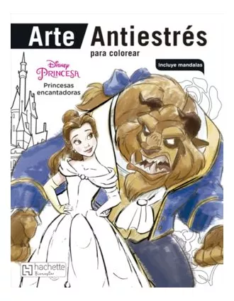 Libro Arte Antiestres Para Colorear. Disney Princes Original