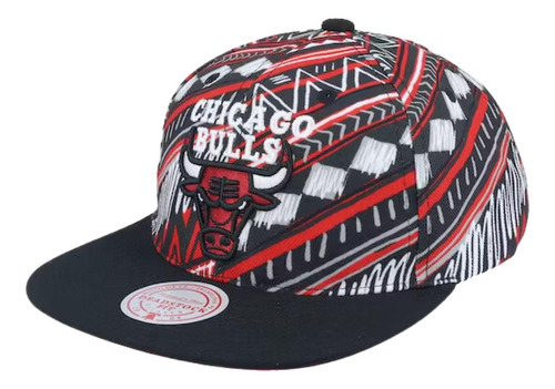 Gorra Mitchell & Ness Chicago Bulls Game Day Pattern Basquet