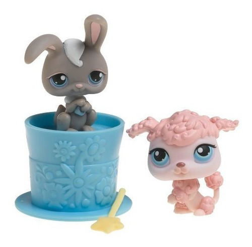 Brand: Hasbro Littlest Pet Shop Pairs - Poodle Y Grey Bunny