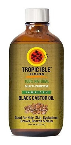 Tropic Isle Living Aceite De Ricino De Jamaica Negro 8 Onzas