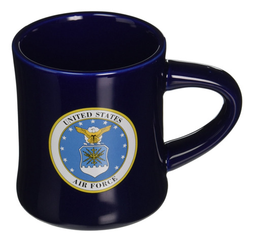 Taza De Ceramica Azul De Ceramica De La Cena Del Cafe Del Te