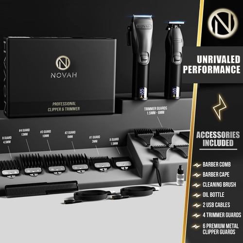 Kit De Corte De Pelo Profesional Y Recortadora Para Hombres