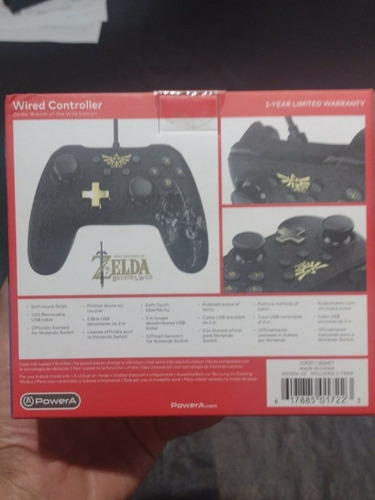Imagen 4 de 6 de Joystick Powera Control Con Cable Nintendo Switch Zelda