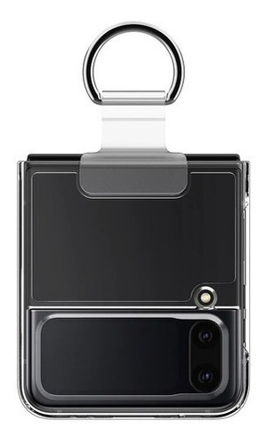 Imagen 3 de 9 de Funda Para Samsung Z Flip 4 Spigen Thin Fit Ring Transparente