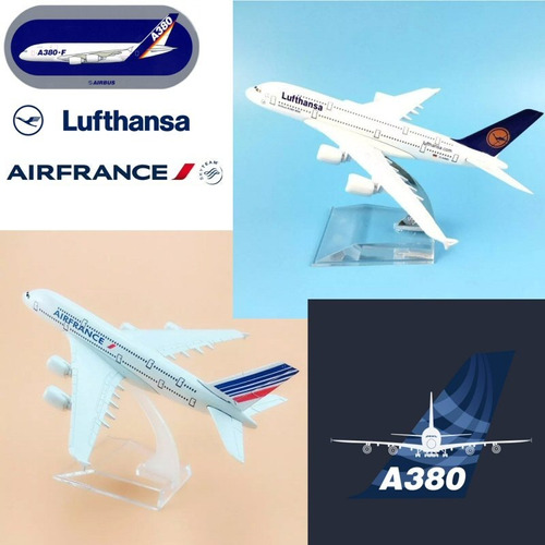 Pack Fanaticos De Airbus A380, Air France + Lufthansa, 1:500