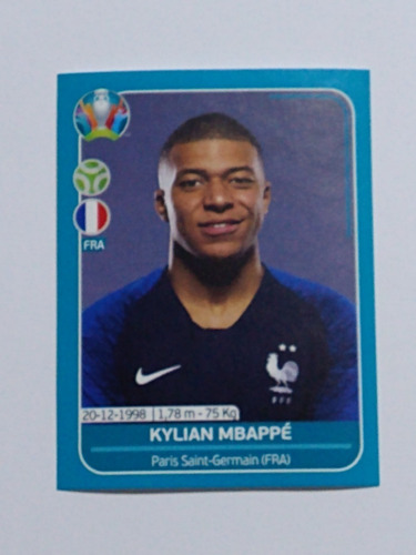 Estampa Kylian Mbapee Euro Preview 2020 Panini