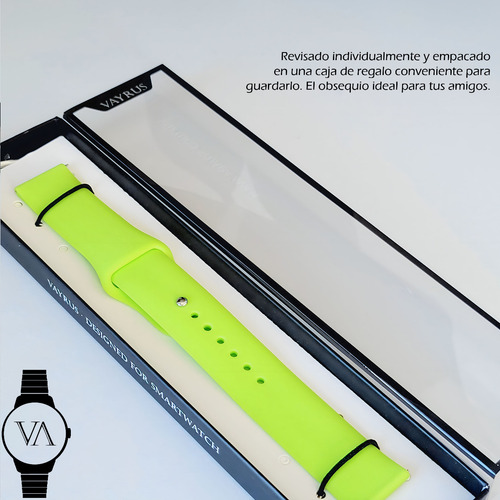 Correa Deportiva Lisa Ligera Para Haylou Gst Lite Verde 2.2 Cm