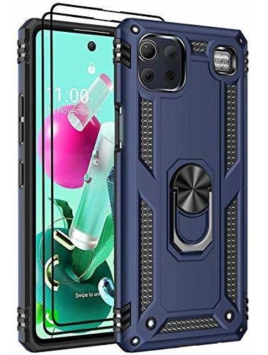 Estuche Para LG K92 5g Protector Pantalla Vidrio 2 Golpe Nt