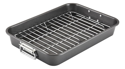 Bakeware Asador Acero Antiadherente Con Estante Plano 11 Pul