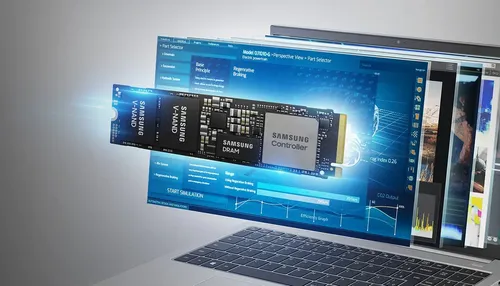 Ssd Samsung Pm9a1 512gb M.2 2280 Nvme Pcie Gen4 X4 Preto Preto