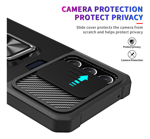 / /funda Armor Para Samsung Galaxy A16 A26 A36 A56 5g A06 A15 A25 A35 A55 A14 A34 A54 Con Lente Deslizante Protectora C