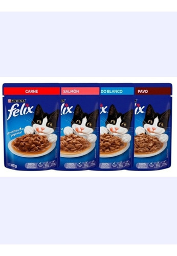 Alimento Húmedo Félix Pack*10 Unidades 