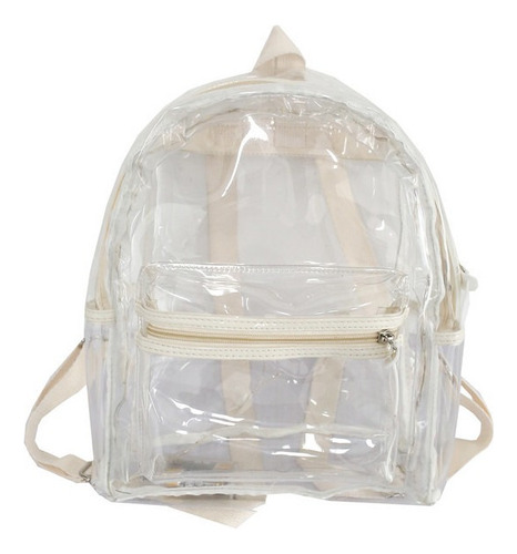 Mochila Transparente Jelly Acuarela Led Resplandor Playa