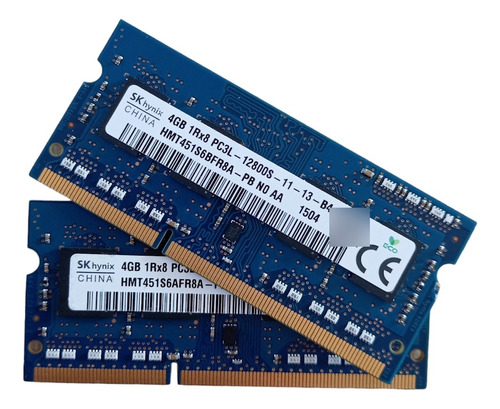 Set De Memorias Ram Sk Hynix Hmt451s6 8gb 2x 4gb Ddr3 1600 M