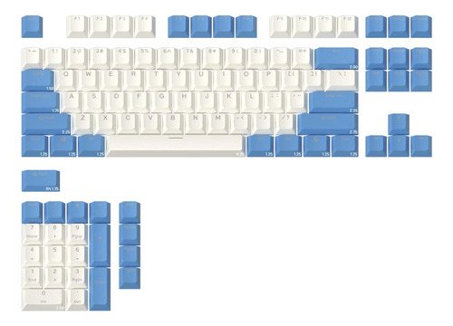 Juego De Teclas De La Serie Drop Skylight - Doubleshot Pbt,