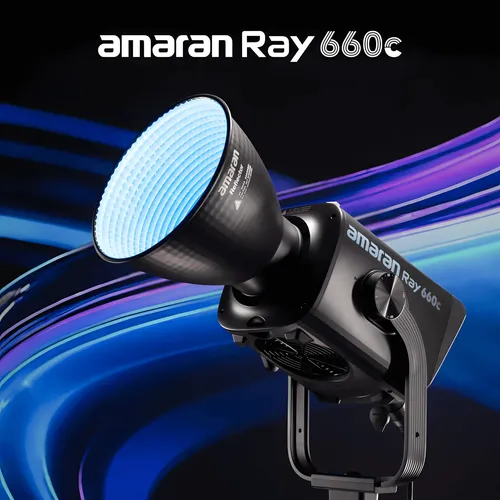 Iluminador Led Amaran Ray 660c Rgb Cob 660w Ip54 Bowens | MercadoLivre
