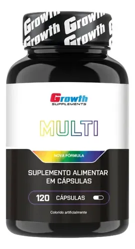 Suplemento Multi Vitamínico Growth 120 Cápsulas