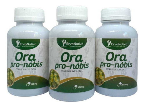 Kit Ora Pro Nobis 300 Cápsulas 500 Mg Frete Grátis Natural 